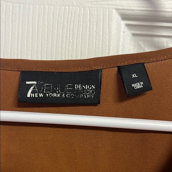 7th Avenue Women's Brown Top - Picture 3 of 4